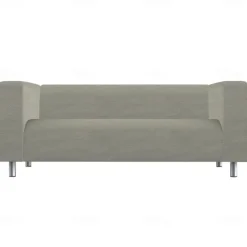 100% Cotton Sofa Cover Burgundy Solid Color Quilted Slipcovers KLIPPcover LITB PRIME cover