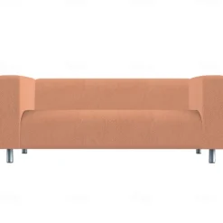 100% Cotton Sofa Cover Burgundy Solid Color Quilted Slipcovers KLIPPcover LITB PRIME cover