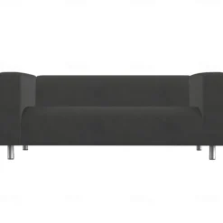 100% Cotton Sofa Cover Burgundy Solid Color Quilted Slipcovers KLIPPcover LITB PRIME cover