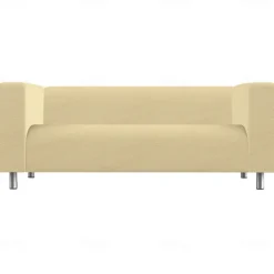 100% Cotton Sofa Cover Burgundy Solid Color Quilted Slipcovers KLIPPcover LITB PRIME cover