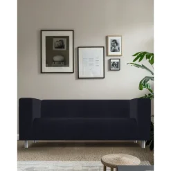 100% Cotton Sofa Cover Burgundy Solid Color Quilted Slipcovers KLIPPcover LITB PRIME cover