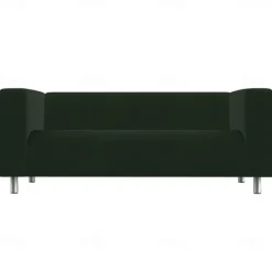 100% Cotton Sofa Cover Burgundy Solid Color Quilted Slipcovers KLIPPcover LITB PRIME cover