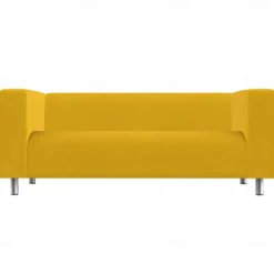 100% Cotton Sofa Cover Burgundy Solid Color Quilted Slipcovers KLIPPcover LITB PRIME cover