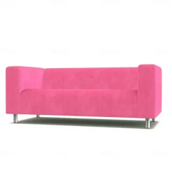 100% Cotton Sofa Cover Burgundy Solid Color Quilted Slipcovers KLIPPcover LITB PRIME cover