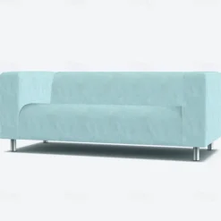 100% Cotton Sofa Cover Burgundy Solid Color Quilted Slipcovers KLIPPcover LITB PRIME cover