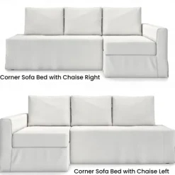 100% Cotton Sofa Cover with Storage Slipcovers Quilted Sofa Bed Cover Solid Color FRIHETcover LITB PRIME cover