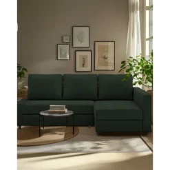 100% Cotton Sofa Cover with Storage Slipcovers Quilted Sofa Bed Cover Solid Color FRIHETcover LITB PRIME cover