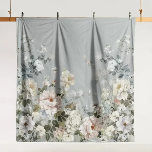 100% Cotton Vintage Floral Series Duvet Cover 3-Piece Set Short Fluff for Summer Soft Skin Friendly Comfy Lightweight