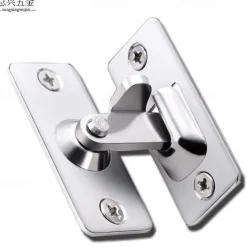 90 Degree Hasp Latches Stainless Steel Sliding Door Chain Locks Security Tools Hardware For Window Cabinet Hotel Home