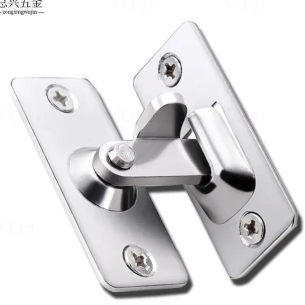90 Degree Hasp Latches Stainless Steel Sliding Door Chain Locks Security Tools Hardware For Window Cabinet Hotel Home