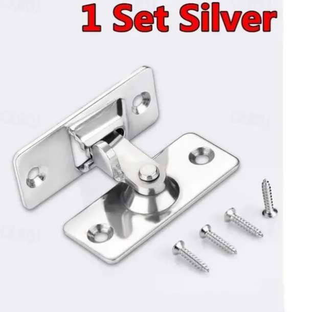 90 Degree Hasp Latches Stainless Steel Sliding Door Chain Locks Security Tools Hardware For Window Cabinet Hotel Home