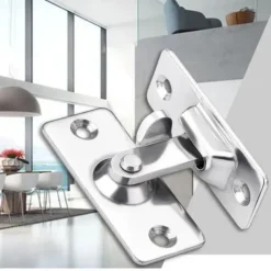 90 Degree Hasp Latches Stainless Steel Sliding Door Chain Locks Security Tools Hardware For Window Cabinet Hotel Home