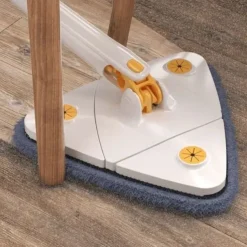 360 Degree Rotatable Adjustable Cleaning Mop - Imitation Hand Twist Quick Dry Mop, Extendable Triangle Mop 360° Rotatable Adjustable 130 cm Cleaning Mop