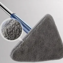 360 Degree Rotatable Adjustable Cleaning Mop - Imitation Hand Twist Quick Dry Mop, Extendable Triangle Mop 360° Rotatable Adjustable 130 cm Cleaning Mop
