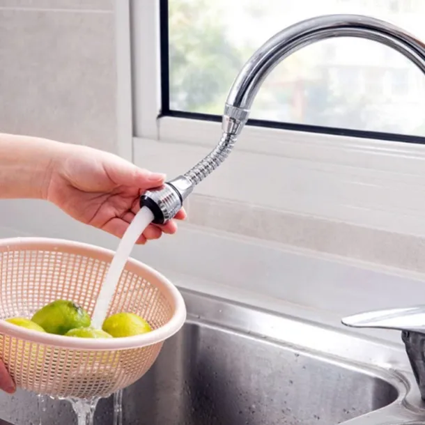 360 Degree Rotatable Water Saving Faucet Tap Aerator ABS Faucet Nozzle Filter Water Faucet Bubbler Aerator