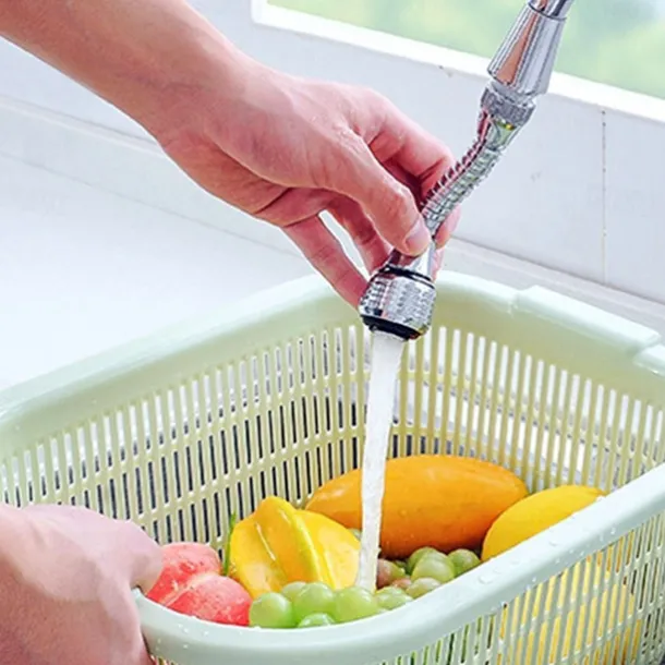 360 Degree Rotatable Water Saving Faucet Tap Aerator ABS Faucet Nozzle Filter Water Faucet Bubbler Aerator