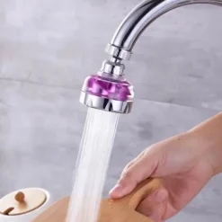 360 Degree Turbo Rotation Faucet Pressurize Kitchen Sink Tap Filter Bubble Splash Proof Water Saving Shower Nozzle Tap Connector