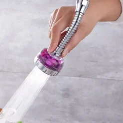 360 Degree Turbo Rotation Faucet Pressurize Kitchen Sink Tap Filter Bubble Splash Proof Water Saving Shower Nozzle Tap Connector