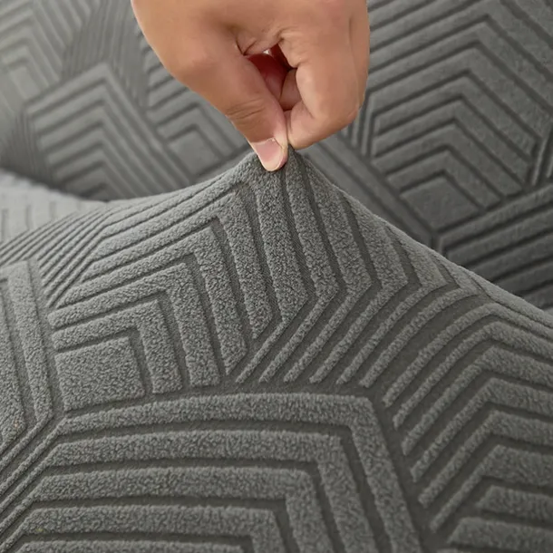 3 Different Sizes Jacquard Fabric Armless Sofa Bed Cover Sofa New Year Decor Slipcovers Stretch Protector Elastic Bench Cover