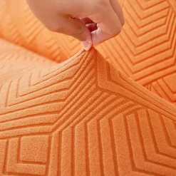 3 Different Sizes Jacquard Fabric Armless Sofa Bed Cover Sofa New Year Decor Slipcovers Stretch Protector Elastic Bench Cover