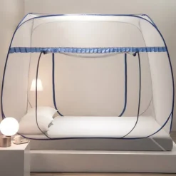 79" Double Door Mosquito Net Plus Size Mosquito Tent Increase Density Gauze Mosquito Net for Bed Mosquito Netting Free Installation