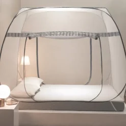 79" Double Door Mosquito Net Plus Size Mosquito Tent Increase Density Gauze Mosquito Net for Bed Mosquito Netting Free Installation