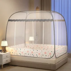 79" Extra Large Space Mosquito Net Double Door Household Nets Safe Pest Prevention Mosquito Net for Children Easy Installation Mosquito Net for Bed