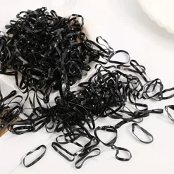 500 Extra Thick High-Elasticity Silicone Horse Tendons - Durable Mane & Tail Hair Bands for Horses, Black and White Horse Hair Tie-Down Accessories, Mane Securing Bands Flexible Horse Bands Highel