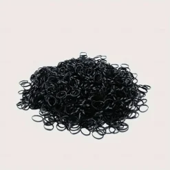 500 Extra Thick High-Elasticity Silicone Horse Tendons - Durable Mane & Tail Hair Bands for Horses, Black and White Horse Hair Tie-Down Accessories, Mane Securing Bands Flexible Horse Bands Highel