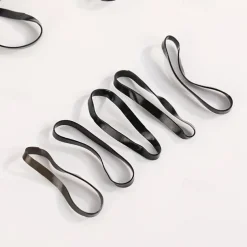 500 Extra Thick High-Elasticity Silicone Horse Tendons - Durable Mane & Tail Hair Bands for Horses, Black and White Horse Hair Tie-Down Accessories, Mane Securing Bands Flexible Horse Bands Highel