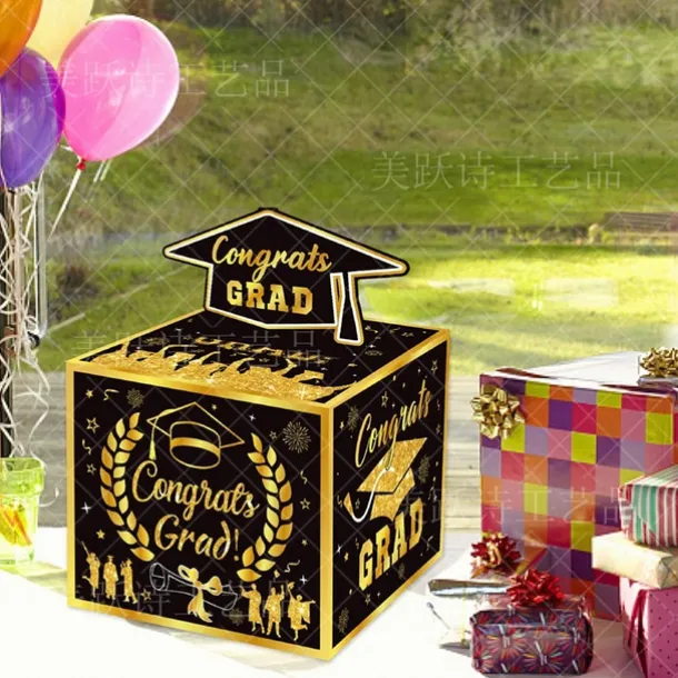 2025 Graduation Money Box for Cash Gift Pull,Graduation Gifts for Women Men,Funny Graduation Gifts for College,Graduation Money Holder for Party Decorations