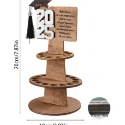 2025 Graduation Money Holder for Cash, Graduation Gift Creative Wooden Graduation Wallet, Unique Gift for Graduation Season and Celebrations