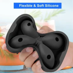 4 Grid Diamond Ice Cube Tray Reusable Ice Cubes Maker Silicone Ice Cream Molds Form Chocolate Mold Whiskey Party Bar Tools