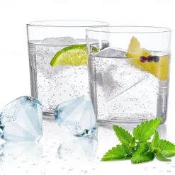 4 Grid Diamond Ice Cube Tray Reusable Ice Cubes Maker Silicone Ice Cream Molds Form Chocolate Mold Whiskey Party Bar Tools