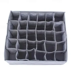 30 Grids Foldable Underwear Storage Box, Non Woven Fabric Multiple Cells Socks Organizer, Bras Drawer Organizer