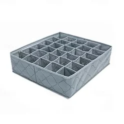 30 Grids Foldable Underwear Storage Box, Non Woven Fabric Multiple Cells Socks Organizer, Bras Drawer Organizer