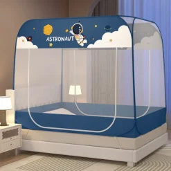 79" High Mosquito Net Omni Directional Mosquito Prevention Heightening Enlarge Encryption Mosquito Net Household Nets Double Door Mosquito Net Free Installation