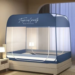 79" High Mosquito Net Omni Directional Mosquito Prevention Heightening Enlarge Encryption Mosquito Net Household Nets Double Door Mosquito Net Free Installation