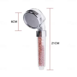 300 Holes Super Pressure Shower Head With Chrome Square Rainfall Handhold Water Saving Sprayer,Stainless Steel Plate and Durable Material