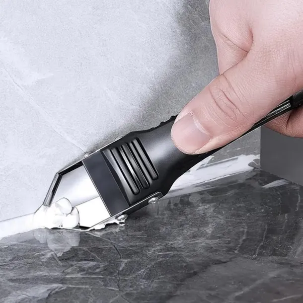 5 In 1 Caulk Remover Tools Kit, Grout Removal Tool, Sealant Finishing Tool, Glue Angle Scraper Tool For Window And Sink Renovations In Kitchens And Bathrooms