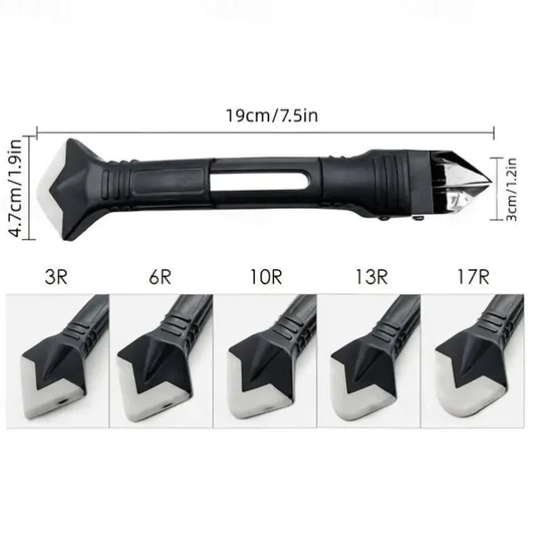 5 In 1 Caulk Remover Tools Kit, Grout Removal Tool, Sealant Finishing Tool, Glue Angle Scraper Tool For Window And Sink Renovations In Kitchens And Bathrooms