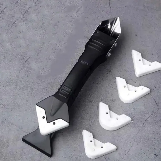 5 In 1 Caulk Remover Tools Kit, Grout Removal Tool, Sealant Finishing Tool, Glue Angle Scraper Tool For Window And Sink Renovations In Kitchens And Bathrooms