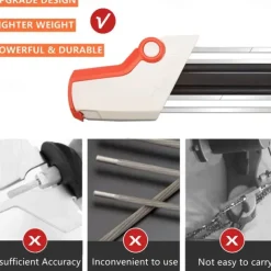 2 In 1 Chain Sharpener Grinding Tool Fast Sharpener Grind Fits Sharpening Abrasive Tools for 3/8