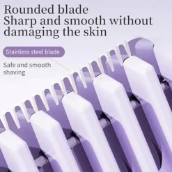 2 in 1 Electric Lady Shaver with Digital Display, Dual Head Bikini Trimmer, Wet & Dry Use Body Hair Trimmer