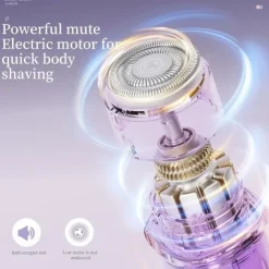 2 in 1 Electric Lady Shaver with Digital Display, Dual Head Bikini Trimmer, Wet & Dry Use Body Hair Trimmer