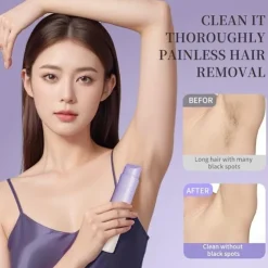 2 in 1 Electric Lady Shaver with Digital Display, Dual Head Bikini Trimmer, Wet & Dry Use Body Hair Trimmer