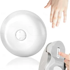 2 in 1 Electric Polishing Automatic Nail Clippers for Baby and Elderly, Rechargeable Nail Trimmer with Safe Anti-Pinch Design, Nail Care Grooming Tool