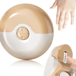 2 in 1 Electric Polishing Automatic Nail Clippers for Baby and Elderly, Rechargeable Nail Trimmer with Safe Anti-Pinch Design, Nail Care Grooming Tool