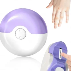 2 in 1 Electric Polishing Automatic Nail Clippers for Baby and Elderly, Rechargeable Nail Trimmer with Safe Anti-Pinch Design, Nail Care Grooming Tool