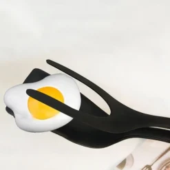 2 in 1 Grip and Flip Spatula Tongs Egg Flipper Tong Pancake Fish French Toast Omelet Making for Home Kitchen Cooking Tool